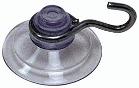 3/4" Mini Suction Cups with Metal Hooks - 25 pack