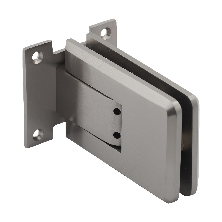 CRL Brushed Nickel Atlas Series "All Glass" Door Hinge