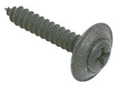 CRL 8 x 1" Black Sheet Metal Screws with Countersunk Washers