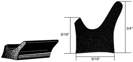 CRL Door Flange Weatherstrip - Various GM Cars - 9/16 in Width