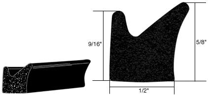 CRL Door Flange Weatherstrip - Various GM Cars - 1/2 in Width