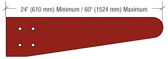 CRL Newlar Painted Tapered Bullnose Configuration Outrigger