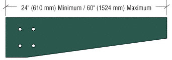 CRL Kynar Painted Tapered Square Configuration Outrigger