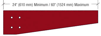 CRL Newlar Painted Tapered Square Configuration Outrigger