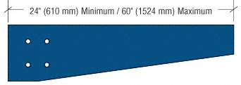 CRL Powder Painted Tapered Square Configuration Outrigger