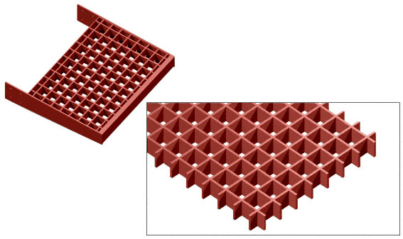 CRL Newlar Painted 36" x 72" Egg Crate Blade - 146"