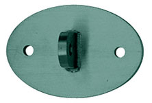 CRL Kynar Painted Oval Shaped Mounting Plate