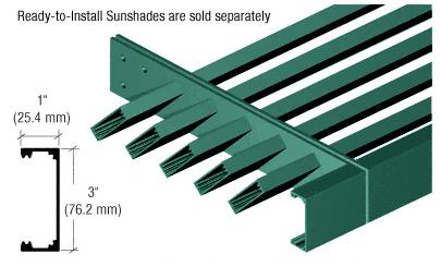 CRL Kynar Painted 1" x 3" "C" Channel Fascia - 146"