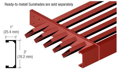 CRL Newlar Painted 1" x 3" "C" Channel Fascia - 146"