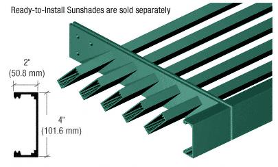 CRL Kynar Painted 2" x 4" "C" Channel Fascia - 146"