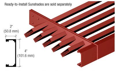 CRL Newlar Painted 2" x 4" "C" Channel Fascia - 146"