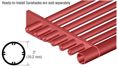 CRL Newlar Painted 3" Round Tube Fascia - 146"