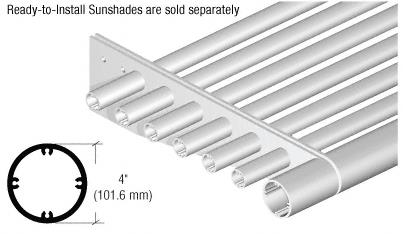 CRL Mill 4" Round Tube Fascia - 146"