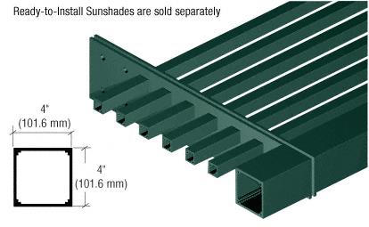 CRL Kynar Painted 4" x 4" Square Tube Fascia - 146"