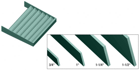 CRL Kynar Painted 1-1/2 x 1/8" Flat Bar Blade Extrusion - 146"