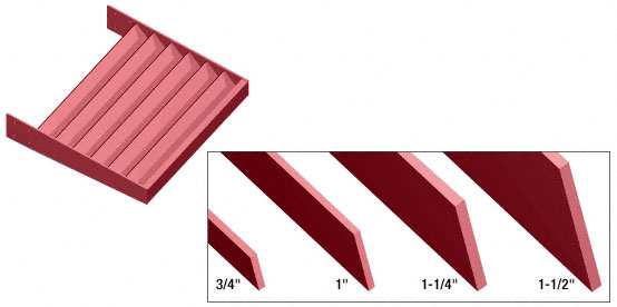 CRL Newlar Painted 1-3/4" x 1/8" Flat Bar Blade Extrusion - 146"