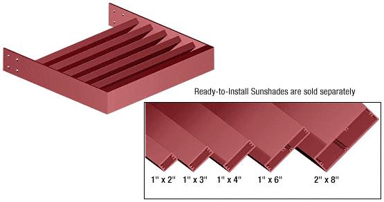CRL Newlar Painted 1" x 4" Rectangular Tube Blade - 146"