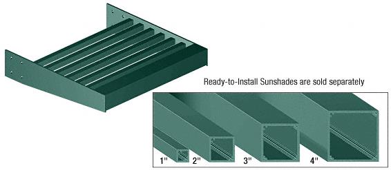CRL Kynar Painted 1" x 1" Square Tube Blade - 146"