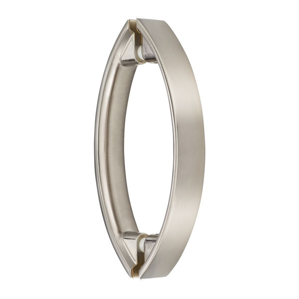 Aria 6" Center-to-Center Back-to-Back Double Sided Pull - Brushed Nickel
