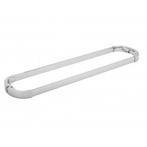 Aria 24" Cuttable Back-to-Back Double Sided Towel Bar - Polished Chrome