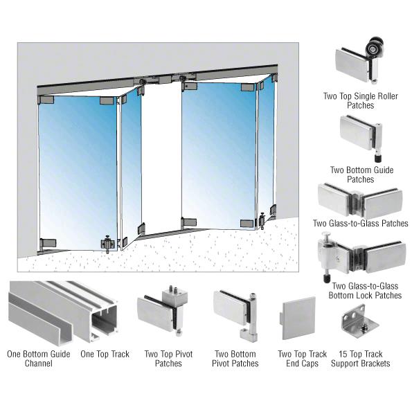 CRL Birmingham Series 2x2 Bi-Folding Door Kit
