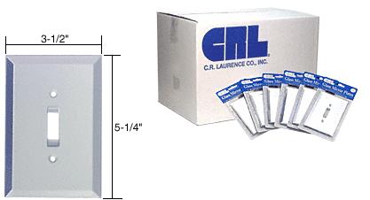 CRL Single Toggle Switch in 100pc Bulk Packs-Clear Glass