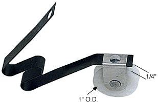 CRL 1" Center Groove Nylon Wheel Sliding Screen Door Spring Tension Roller - Package