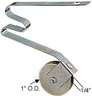 CRL Sliding Screen Door Spring Tension Roller 1" Steel Ball Bearing Wheel Bulk (50) Pack