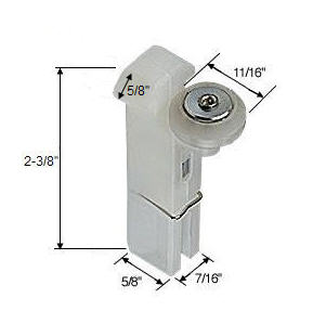 CRL Sliding Screen Door Top Hung Roller 7/16" Wide for HiLite Doors