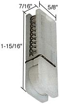 CRL Sliding Screen Door Bottom Roller Flat Edge Nylon Wheel for HiLite Doors - Package