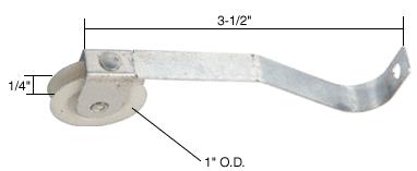 CRL 1" Nylon Spring Tension Roller - Package