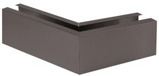 CRL Duranodic Bronze 12" 135&#186; Mitered Corner Cladding for B5L Series Low Profile Base Shoe