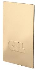 CRL Polished Brass End Cap for B5L Series Low Profile Base Shoe