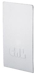 CRL Satin Anodized End Cap for B5S Series Standard Square Base Shoe