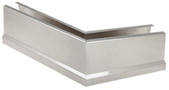 CRL Brushed Stainless 12" 135&#186; Mitered Corner Cladding for B5T Series Tapered Base Shoe