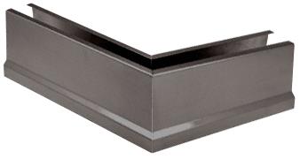 CRL Duranodic Bronze 12" 135&#186; Mitered Corner Cladding for B5T Series Tapered Base Shoe