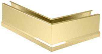 CRL Polished Brass 12" 135&#186; Mitered Corner Cladding for B5T Series Tapered Base Shoe