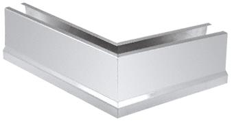 CRL Polished Stainless 12" 135&#186; Mitered Corner Cladding for B5T Series Tapered Base Shoe