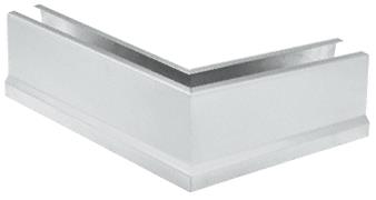 CRL Satin Anodized 12" 135&#186; Mitered Corner Cladding for B5T Series Tapered Base Shoe