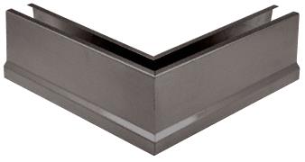 CRL Duranodic Bronze 12" 90&#186; Mitered Corner Cladding for B5T Series Tapered Base Shoe