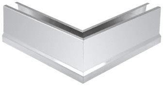 CRL Polished Stainless 12" 90&#186; Mitered Corner Cladding for B5T Series Tapered Base Shoe