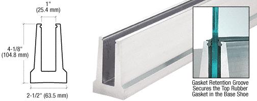 CRL Mill AluminumTapered Base Shoe No Holes Custom Length