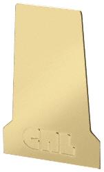 CRL Polished Brass End Cap for B5T Series Tapered Base Shoe