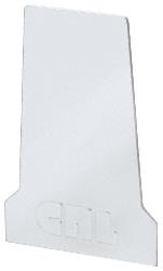 CRL Satin Anodized End Cap for B5T Series Tapered Base Shoe
