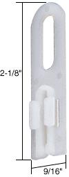 CRL Sliding Screen Door 2-1/8" x 9/16" Nylon Top Guide for Crossly Doors