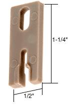 CRL 1-1/4" X 1/2" Nylon Guide