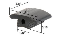 CRL Sliding Screen Door 3/4" x 5/8" Nylon Top Guide for Columbia Doors