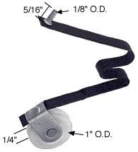 CRL 1" Center Groove Nylon Wheel Sliding Screen Door Spring Tension Roller  - Package