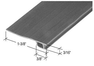 84" Black Vinyl Adjustable Width Bug Strip, 1-3/8" Max Width