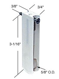 CRL Sliding Screen Door Bottom Roller 5/8" Nylon Wheel for Weathershield Doors - Package